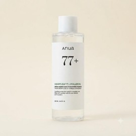 아누아 어성초 77 히알루론산 수분 진정 토너 350ml, 1개 (51631010) Anua Heartleaf 77 Hyaluronic Acid Hydrating Soothing Toner 350ml, 1 piece