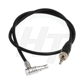 Coax 3.5mm 1/8'' TRS to 00B 5 Pin Audio Input Cable for ARRI Alexa Mini Z Cam E2 Camera Sony UWP D11 (Locked collar 3.5mm to RA 5 pin)