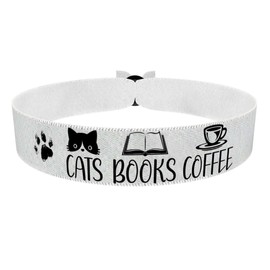 Stoffarmband Katzenliebhaber mit Katzen und Pfotenmotiven - Handgemachtes Satinarmband für Katzenfans - Trendiges Katzenaccessoire - Geschenk für Katzenliebhaber - Pfotenmuster Armband
