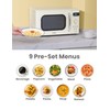 COMFEE' Retro Small Microwave Oven With Compact Size, 9 Preset