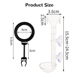 Aquarium Feeding Tube Kit, Shrimp Feed Tube and Bowl Set, Adjustable Length Shrimp Feed Tube, Shrimp Feed Bowl with Suction Cup Feeding Tube, Aquarium Feeding Tube for Aquarium Shrimp