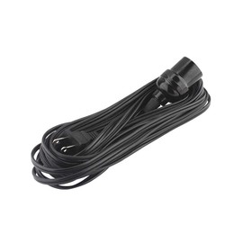 SANELEC, Extensión Eléctrica con Portalámpara, 1,250 W de Potencia, Color Negro, Corriente de 10 A, Entrada E27, Modelo 2284