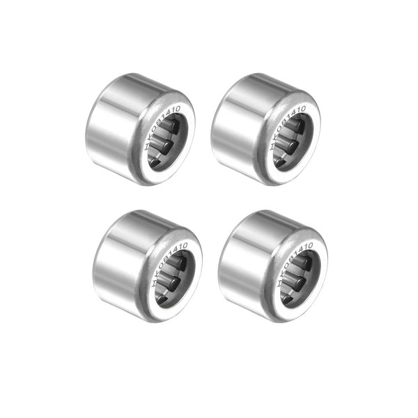 sourcing map HK081410 Drawn Cup Needle Roller Bearings, Open End,