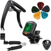 Guitar Accessories Set: 9-Piece Tool Kit with Capo, Tuner, String