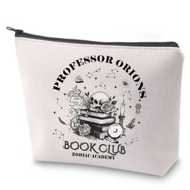 ZJXHPO Fantasy Reader Cosmetic Bag Professor Orions Book Club Zodiac Academy Makeup Bag With Zipper Bookworm Gift (Book Club)