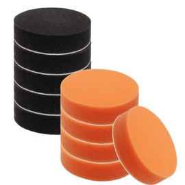 bath&bath 150mm Electric Polisher Sponge Buff Flat Velcro Super Fine Particles (5pcs Orange + 5pcs Black)