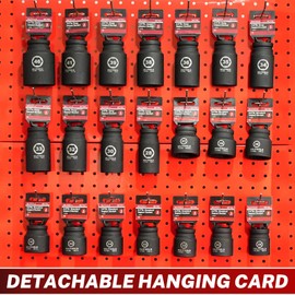 BILITOOLS 36mm Socket 3/4" Drive Standard Impact Socket, Metric 6-Point Axle Nut Socket, CR-MO, for Trucks, Semi-Trucks, Other Large Vehicles. Fit 3/4-inch Drive Impact Wrenches for High-Torque Work