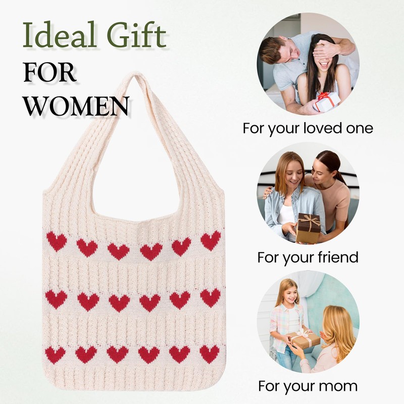 Ausing Crochet Tote Bag Beach Bag Shoulder Bag Women's Hollow