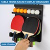 Ping Pong Paddle Holder Wall Mount Hold 8 Paddles, Ping