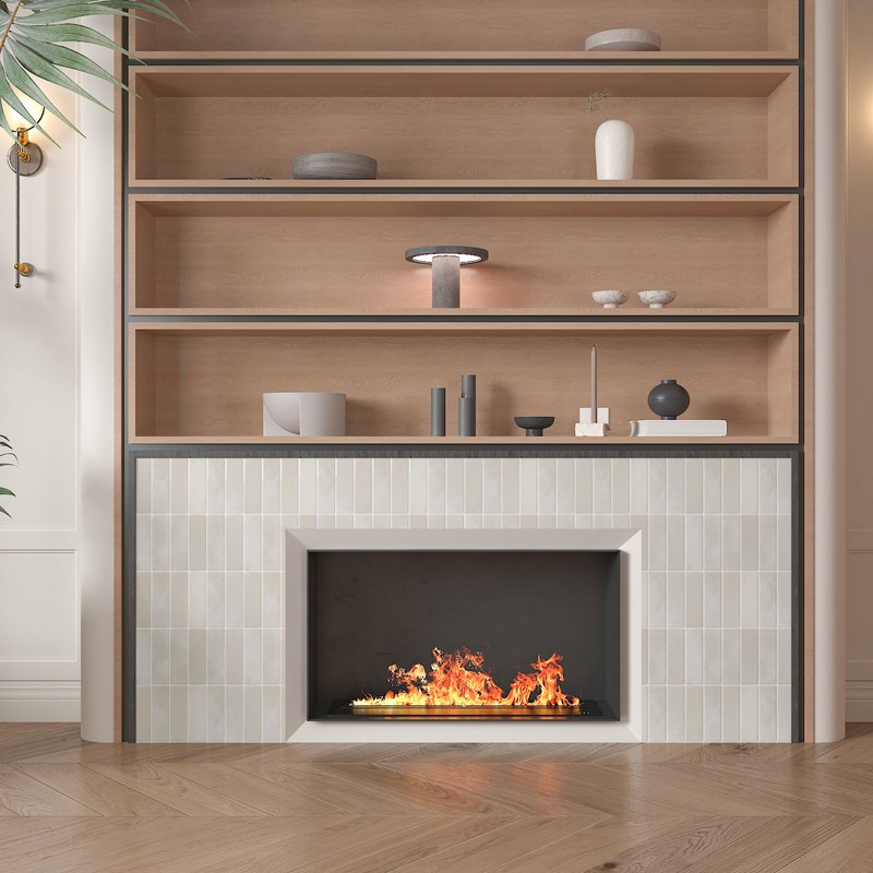 CHIHUT 12"X12" Beige Peel and Stick Kitchen Backsplash Tiles Glossy