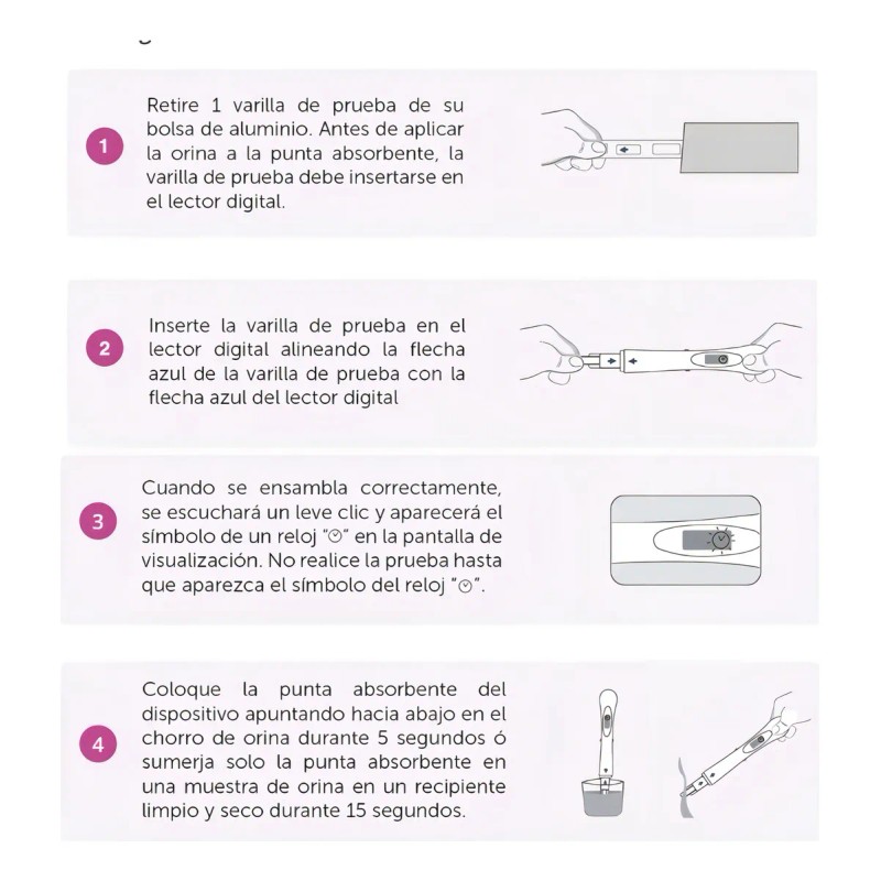 Predictor De Ovulación (lh) Digital - 7 Pruebas - Certum
