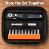 23-in-1 Right Angle Ratcheting Screwdriver Set – 90-Degree Offset Low-Profile
