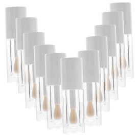 FUNOMOCYA DIY Lip Gloss Tubes Bulk 12pcs Small Containers Brush 6ml Leakproof Travel-Friendly