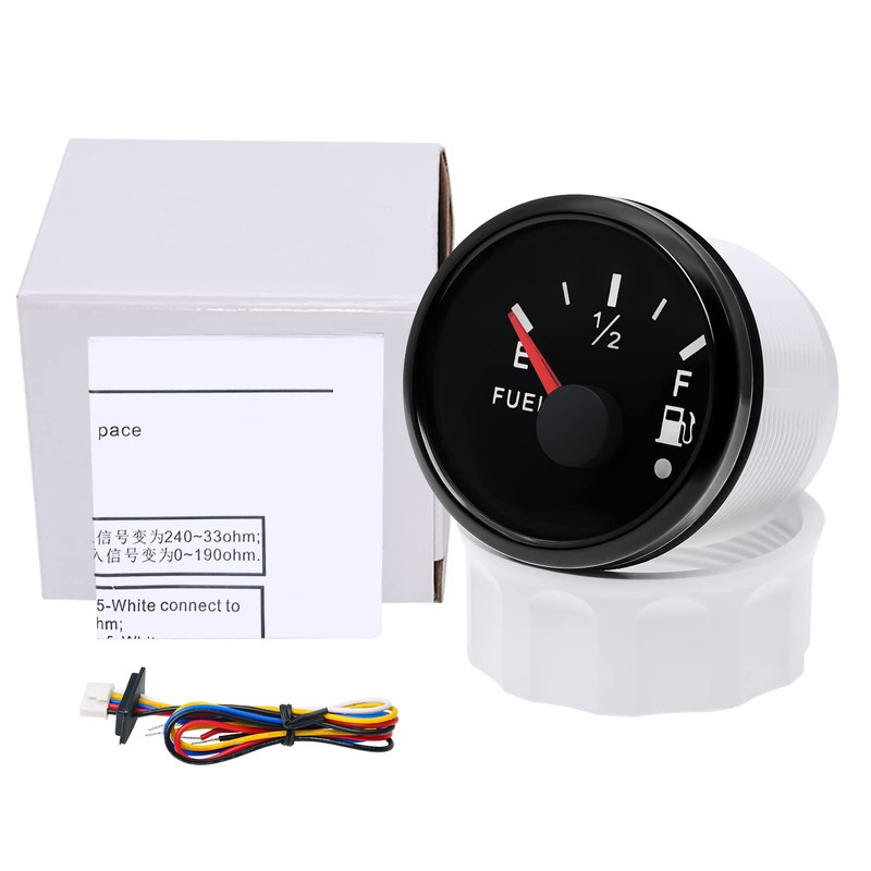 Fuel Indicator, Fuel Level Indicator 52 mm 0-190 Ohms with