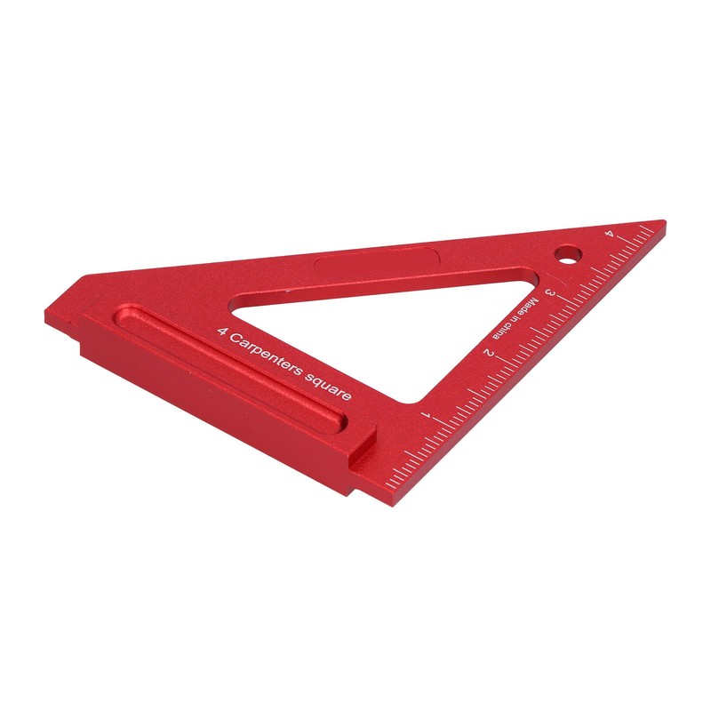 Woodworking Triangle Ruler Aluminium Alloy British System Measuring Tool for