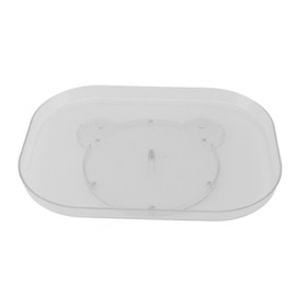 Turntable Organizer for Refrigerator Non Slip Bottom 360 Degree Rotating Storage Tray for Snacks Spices Drinks Bear Type L 40x30cm