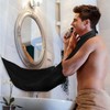Waterproof Barber Shaving Apron for Beard & Sideburn Trimming (Home Bathroom Use) BL03655 - Black 100ea
