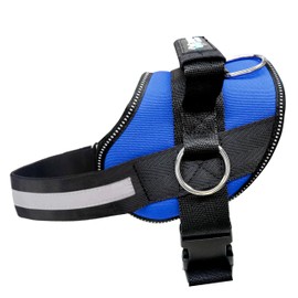 Joyride Basic Essential Dog Harness 1.0 - Small, Medium, Large Dogs, No-Pull Pet Vest with 3 Side Rings for Leash Placement, Adjustable for Training (Blue Serenity, L)