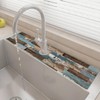 24" X 5.5" Kitchen Sink Splash Guard Faucet Mat Wood