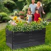 1MORE Raised Garden Bed- 4x2x1.8ft Planter Garden Boxes Outdoor, Raised