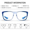 TOREGE Stylish Safety Glasses For Men, Clear Safety Goggles With