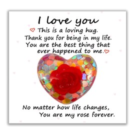 Pocket Hug Heart for Friends, Thinking of You Gifts, Keepsake University Gifts, Sending a Hug to Her,Ideal for Birthday Wedding Mothers Day Valentines