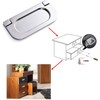 CTRICALVER 4 Pcs Flush Ring Pull Zinc Alloy Cabinet Drawer