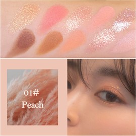 Paleta De Maquillaje De Sombras De Ojos De 10 Colores - Sombra De Ojos Mate Desnuda, Ultra Difuminable, De Larga Duración, Paleta Profesional De Sombras De Ojos Neutras Mates Y Brillantes Desnudas Con Pincel (1#)