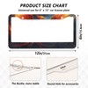SDMKA Fire Phoenix License Plate Frames 2 Pcs 2 Holes