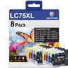 NEXTPGAE Ink Compatible Ink Cartridge Replacement for Brother LC75 LC71