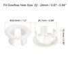uxcell Sink Trim Overflow Cover, 3Pcs Sink Overflow Rings Bathroom