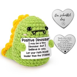 Glamifyr Pocket Hug Cuddly Toy Dinosaur, Positive Gifts Plush Dino Cuddly Toy Courage Gift, Motivational Gifts, Positive Gifts, Get Well Soon Gifts, Lucky Charm Children
