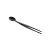 triangle Tasting Spoon with Tweezers, Black, 2-in-1 Spoon and Kitchen