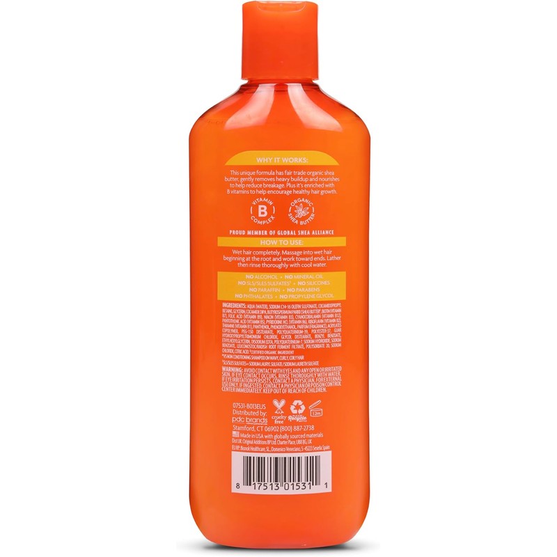 Cantu Champú de crema de limpieza sin sulfato, 13.5 oz