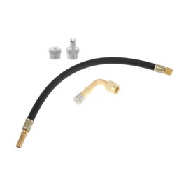 A ABSOPRO 1 Set 90 Degree Copper Tire Valve Extension with Universal Plastic 300mm Tyre Valve Stem Extender for Car Motorcycle RV Truck Bike