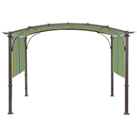 Universal Doubleton Steel Pergola Replacement Cover for Pergola Structures L-PG080PST, 88''x 208'' (Yellow and Blue)