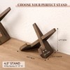 ANBOXIT 4.5 Inch Plate Stand Display - Wooden Picture Frame