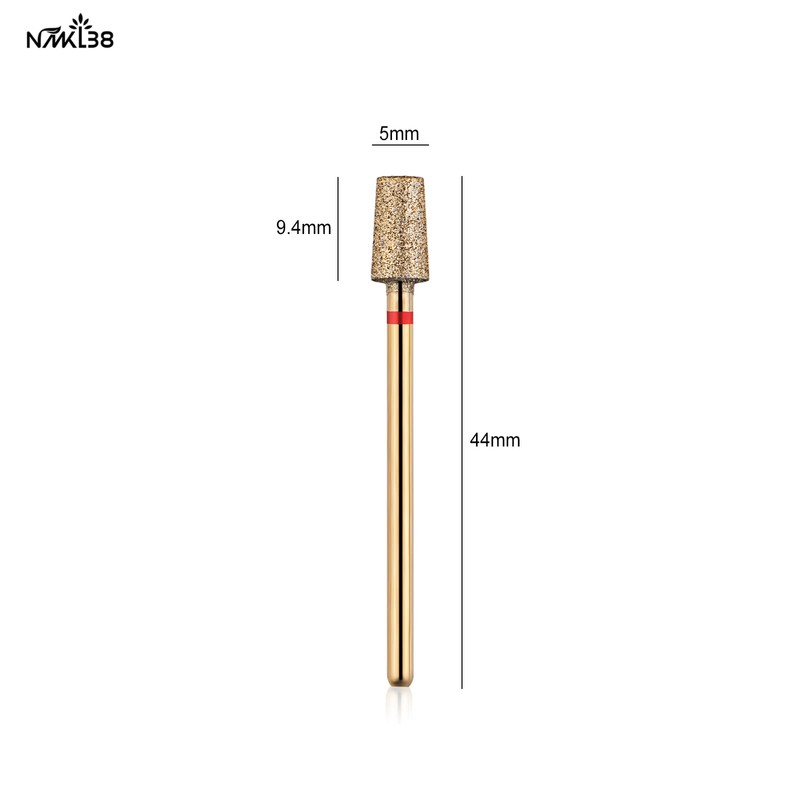 NMKL38 Cuticle Nail Drill Bits, Pro Diamond Nail Bits for