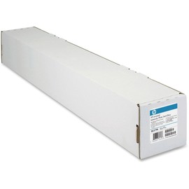 HP Designjet Large Format Paper For Inkjet Prints, 7 Mil, 24" X 100 Ft, Satin White