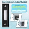 Saillong 1 Piece Lighted Doorbell Button, Wall Mounted Garage Door