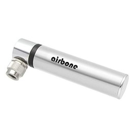 EyezOff Airbone ZT702 Supernova Ultra-Compact Bicycle Pump for Schrader/Presta (9.9cm) Silver