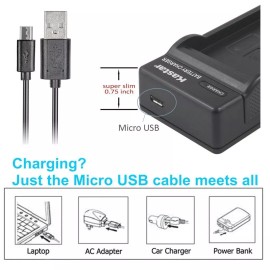 For Panasonic CGR-S006 Slim USB Charger for Panasonic Lumix DMC-FZ18 FZ28 FZ30 FZ35 FZ7 FZ8