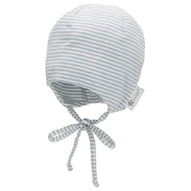 Sterntaler Baby Boys Beanie Baby GOTS Beanie Hat – Beanie Baby, Children's Beanie, Baby Hat – Cotton with Tie Band – Blue, lightblue