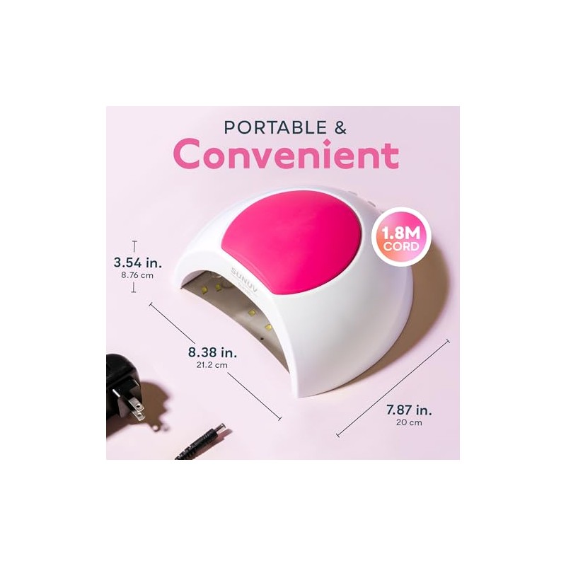 Gel UV Nail Lamp, SUNUV 48W UV LED Nail Dryer