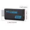 GoldOars Wii to HDMI Adapter with 1.5m Cable, Converter for