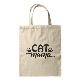 BWW Print - Cat Mama - Gift | Shopping | Tote Bag - Tote Bag, Single Sided