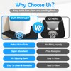 4 Pack Upgrade Toilet Mats for Bathroom U Shaped