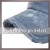 One Limitation CP338 Plain One Color Distressed Cap, Hat, Running,