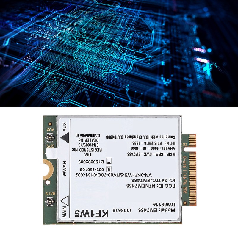 Replacement Wireless EM7455 for Dell DW5811e Qualcomm 4G LTE WWAN