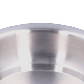 Stainless Steel Plate, Sturdy Kitchen Metal Plate Stackable for Kitchen for Home(Beautiful 304 deep plate: 20cm)